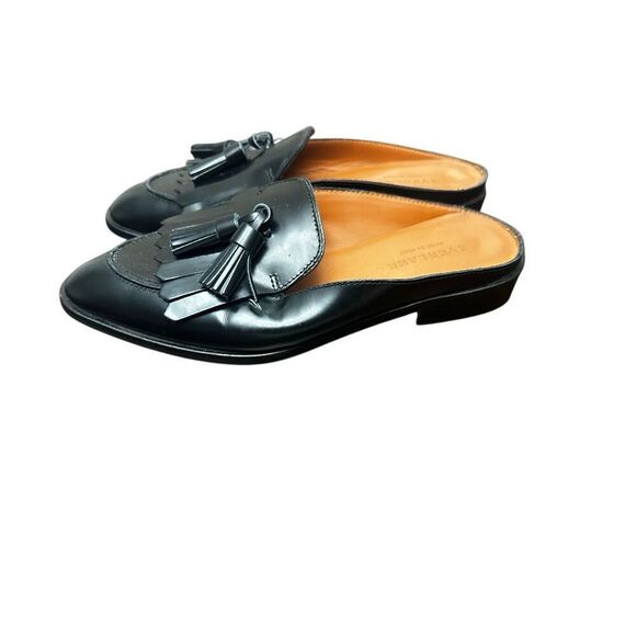 Everlane The Modern Tassel Loafer Mule Flats Slip On Black Women’s Size - Picture 2 of 6